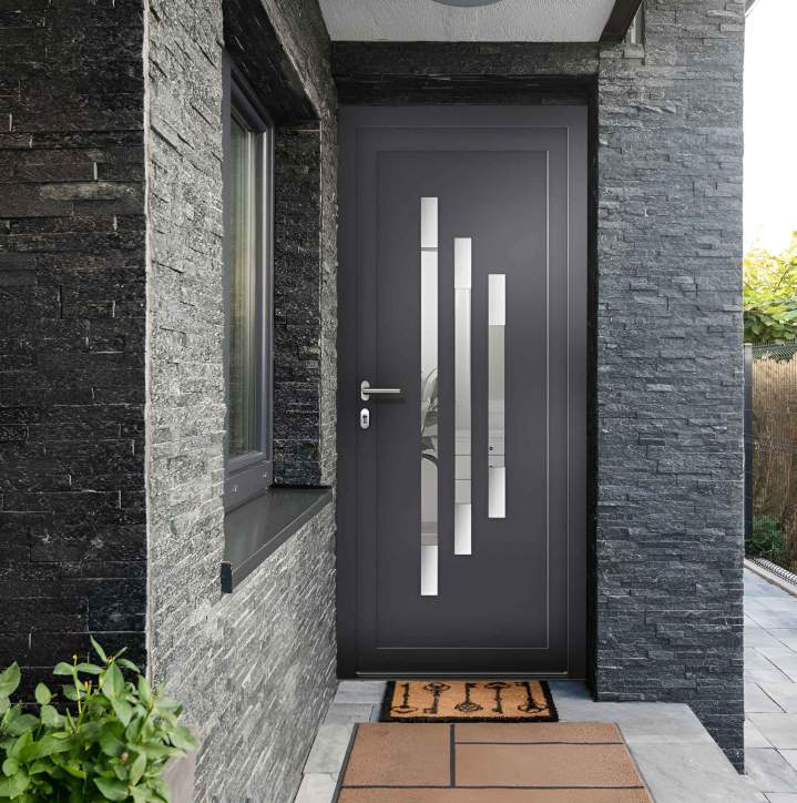 Porte entrée aluminium Roanne